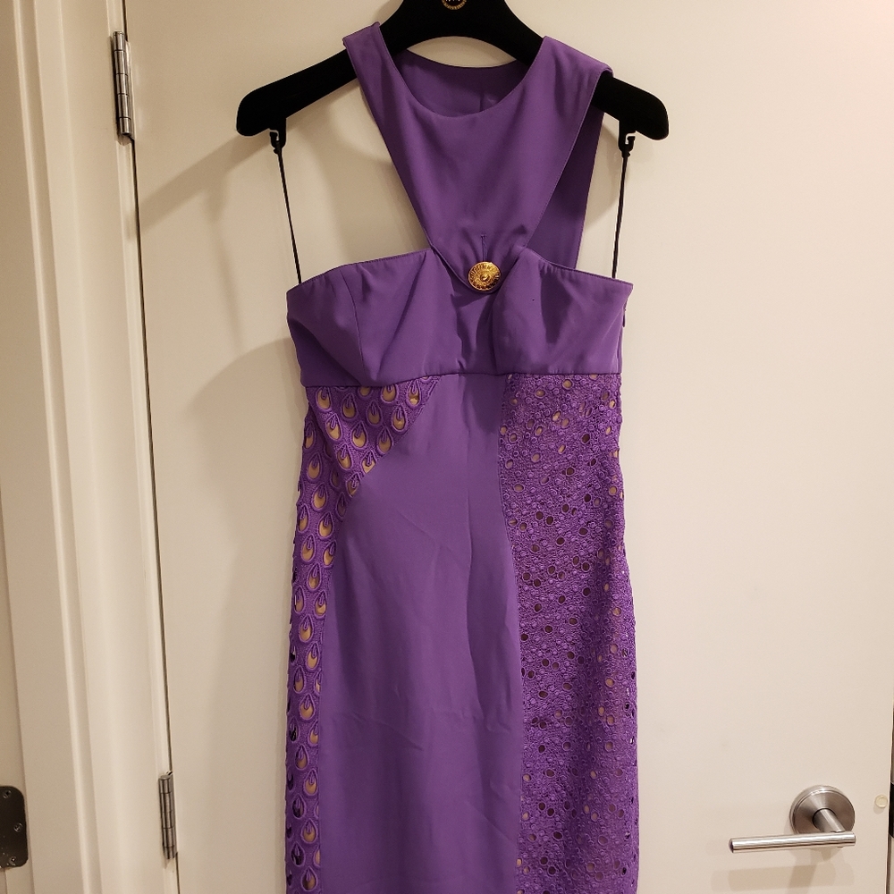 Versace×hm, purple dress, size 4-6 (xs-s)